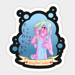 Clover Fab Fem Boy Sticker